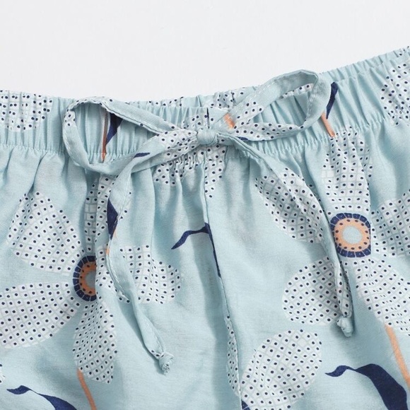 New Women’s Blue Pajama Sleep Shorts - Picture 5 of 6